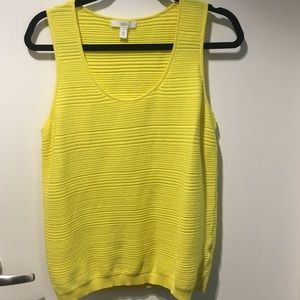 Yellow tank sweater